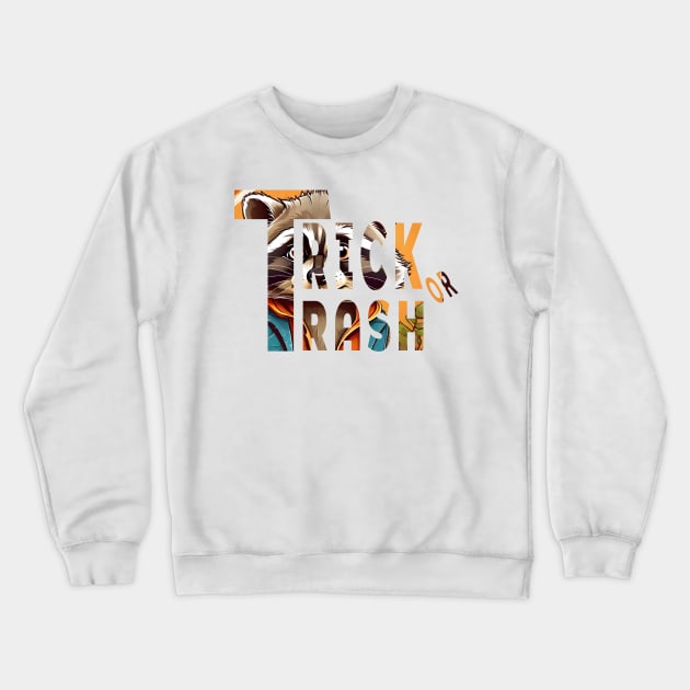 Trick or Trash Crewneck Sweatshirt by Double You Store